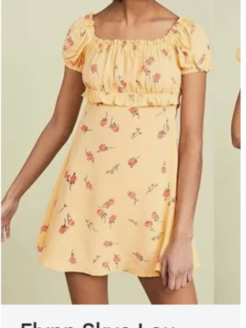 Flynn Skye Yellow Floral Dress XS